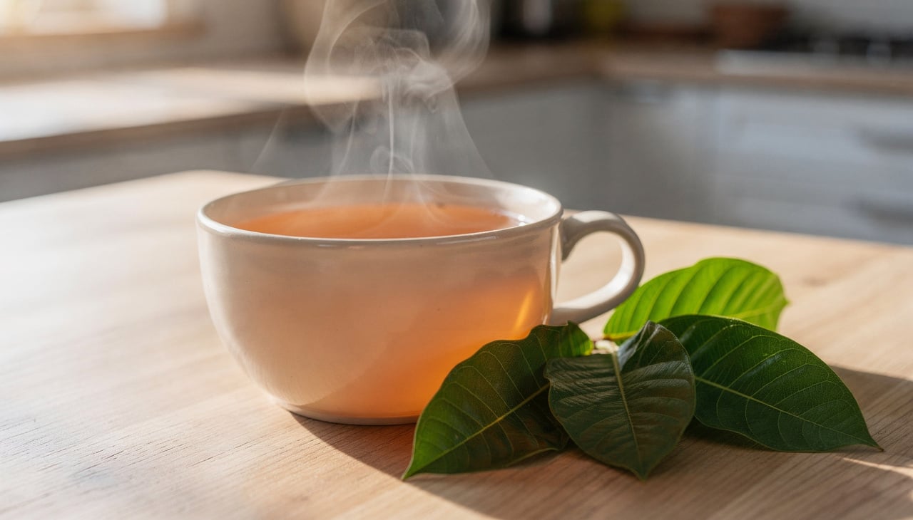 Há interesse no uso do chá de goiaba para glicose, já que pesquisas indicam que extratos da folha de goiabeira podem auxiliar na modulação da glicemia