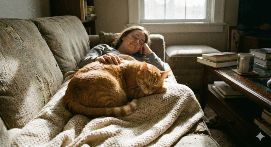 Mesmo dormindo, os gatos se comunicam