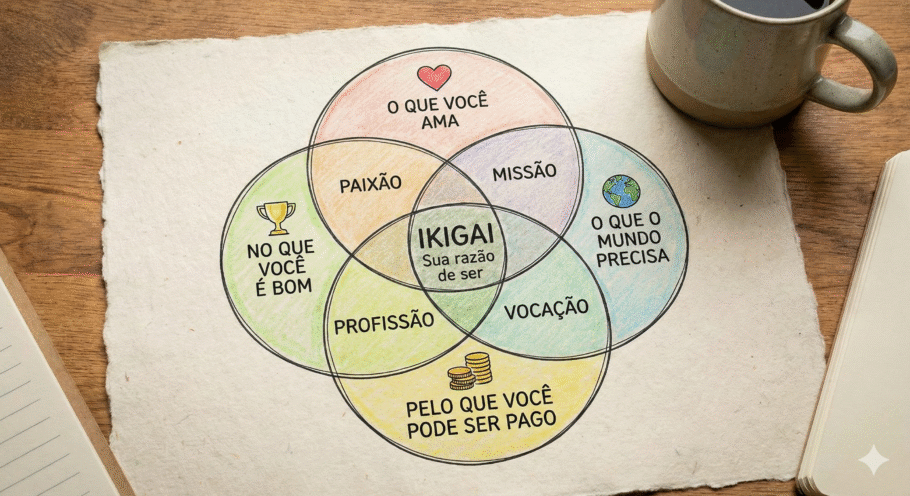 4 pilares sustentam o Ikigai