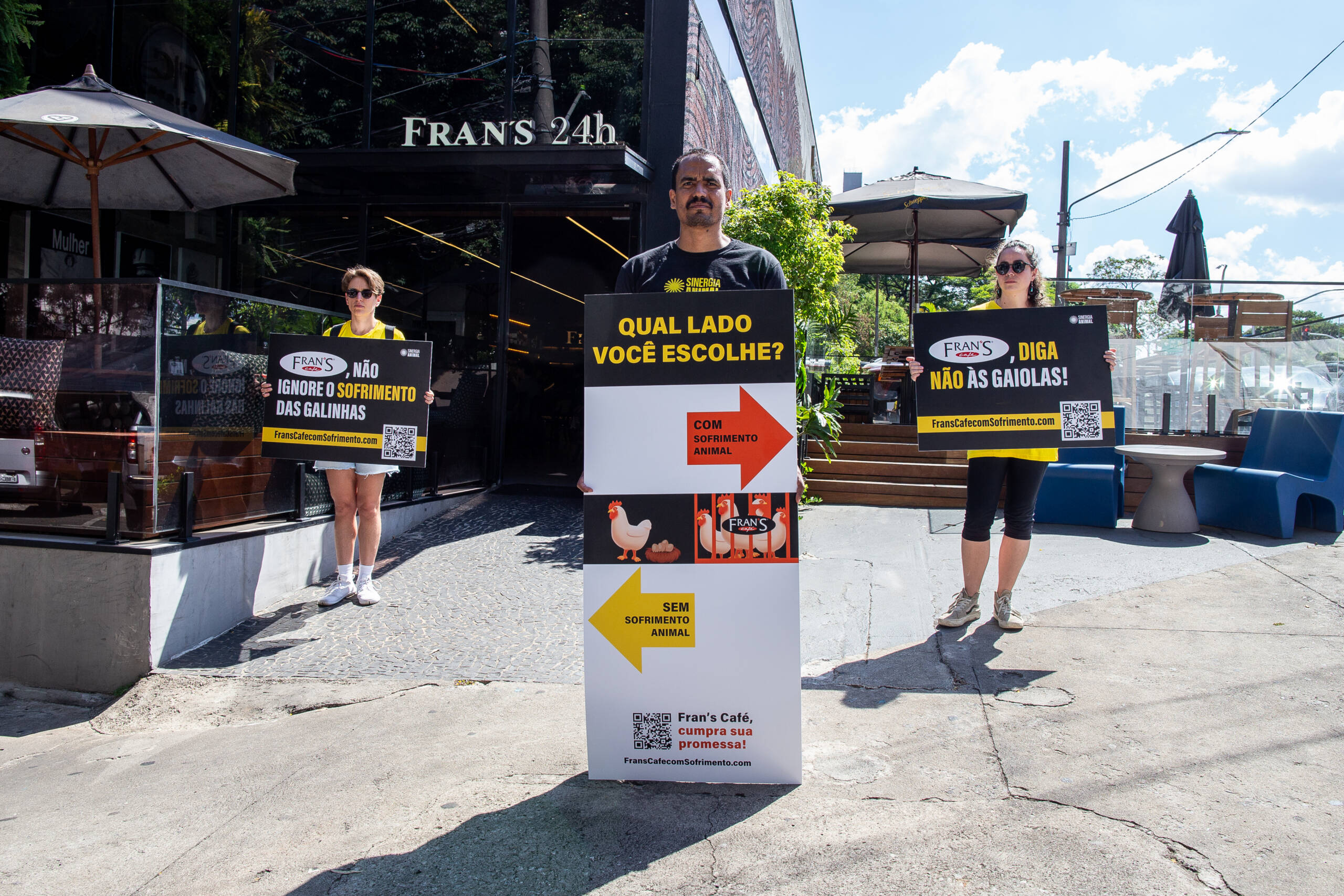 Assine a petição da ONG Sinergia Animal para pressionar o Fran’s Café a cumprir o compromisso assumido