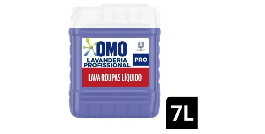 O OMO de 7 litros custa R$75,31 no Mercado Livre
