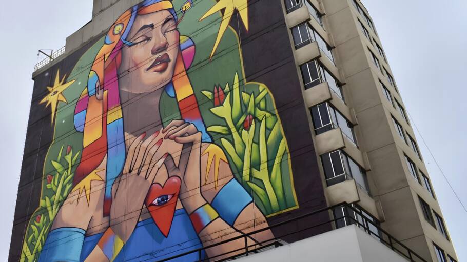 O bairro de Miraflores é uma verdadeira galeria a céu aberto