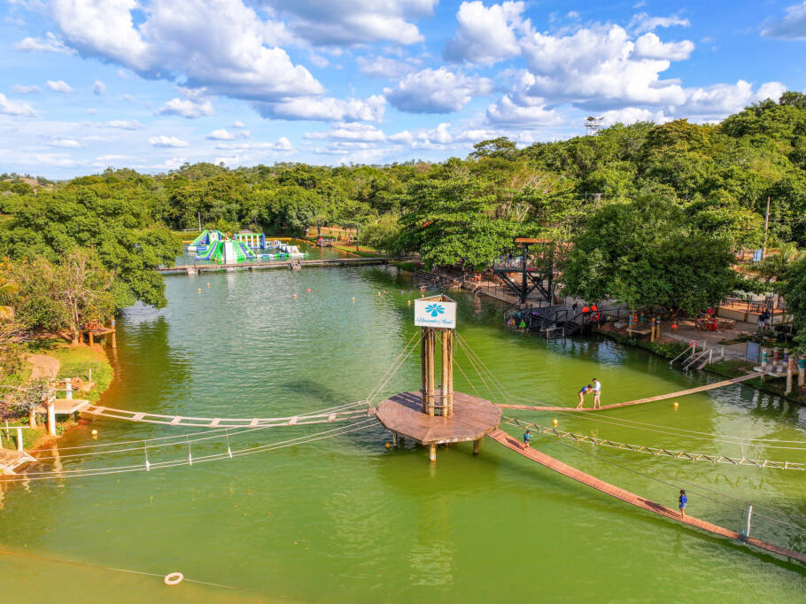 Vista geral do Balneário Nascente Azul