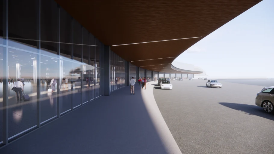 Futura área para táxis e carros por aplicativos