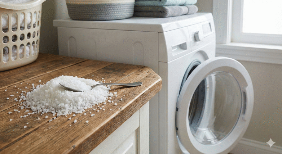 Basta uma colher de sopa de sal grosso