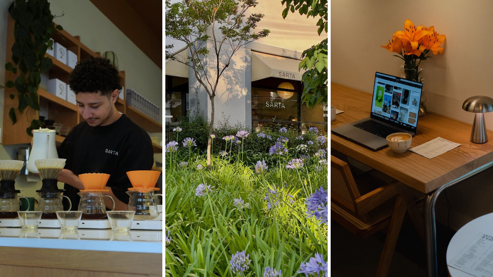 Já a Sarta Coffee & Co prepara uma experiência especial de extração com o método de preparo Hario Switch, que garante muita versatilidade para a bebida