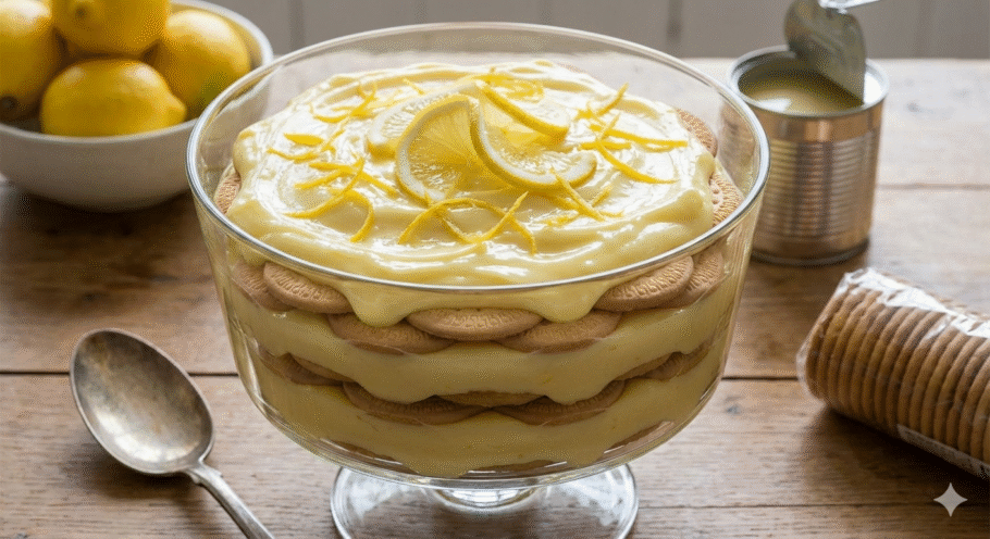 Sobremesa de limão simples, fácil e refrescante