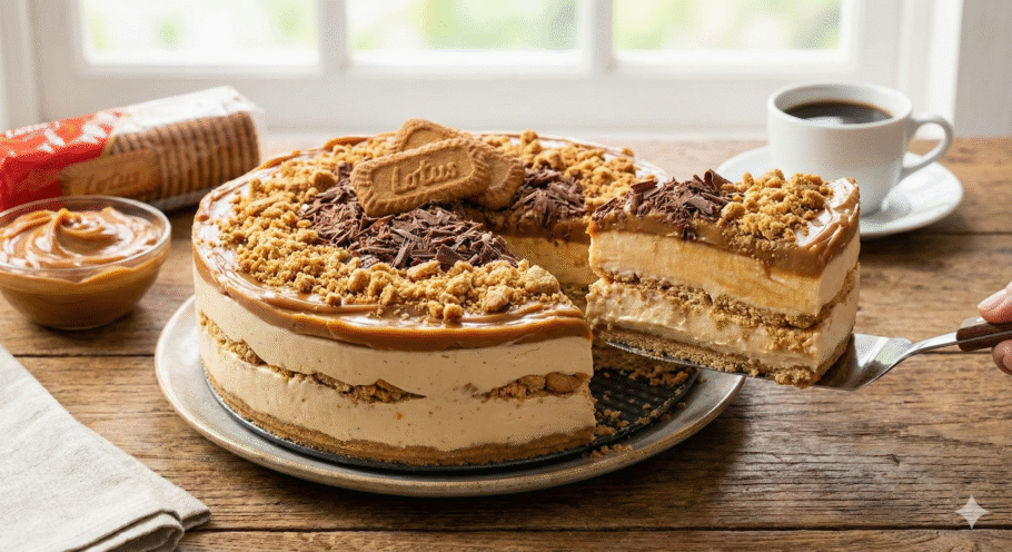 Torta gelada de doce de leite cremosa e perfeita para dias quentes