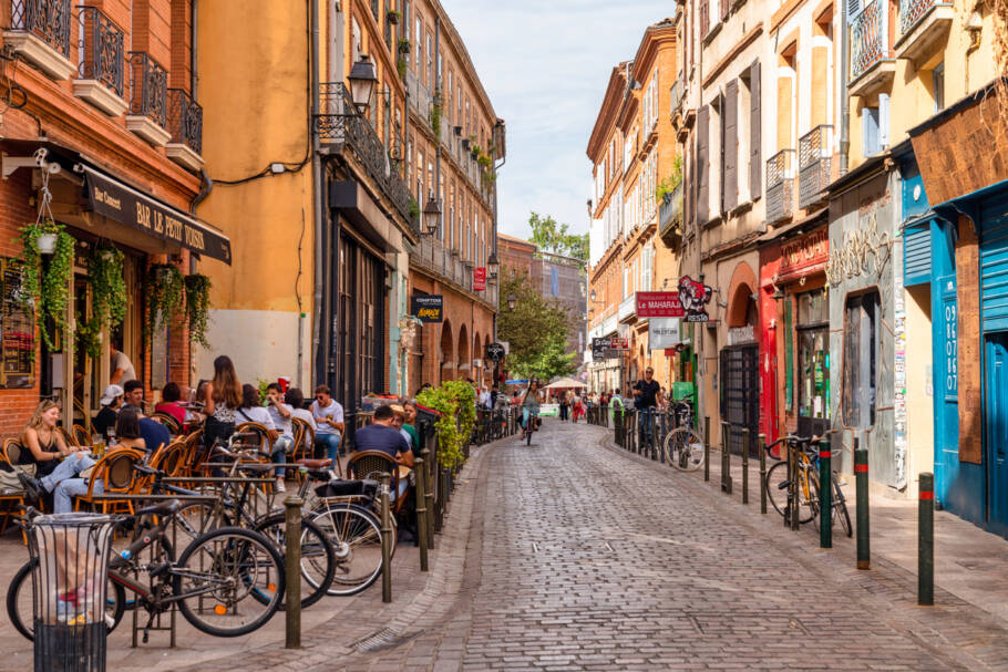Rua em Toulouse, no sul da França