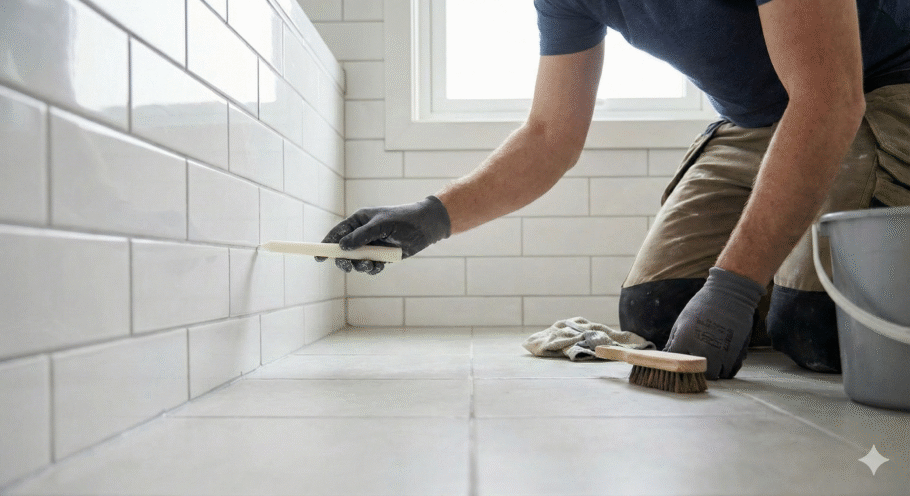 A vela ajuda a manter os azulejos limpos por mais tempo e com aparência renovada