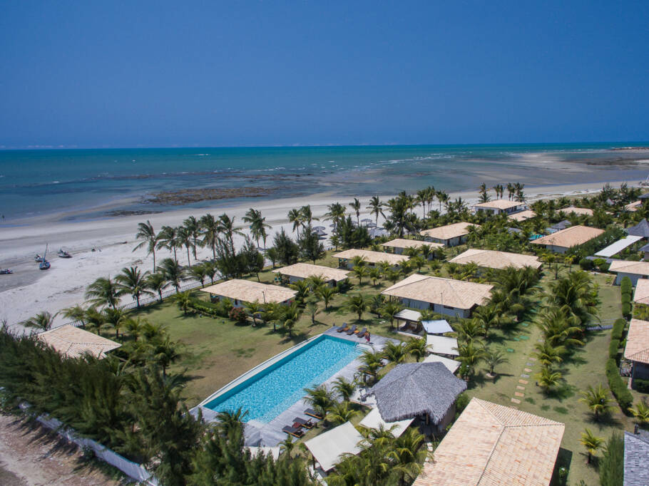 O hotel Vila Selvagem conta com apenas 31 bangalôs