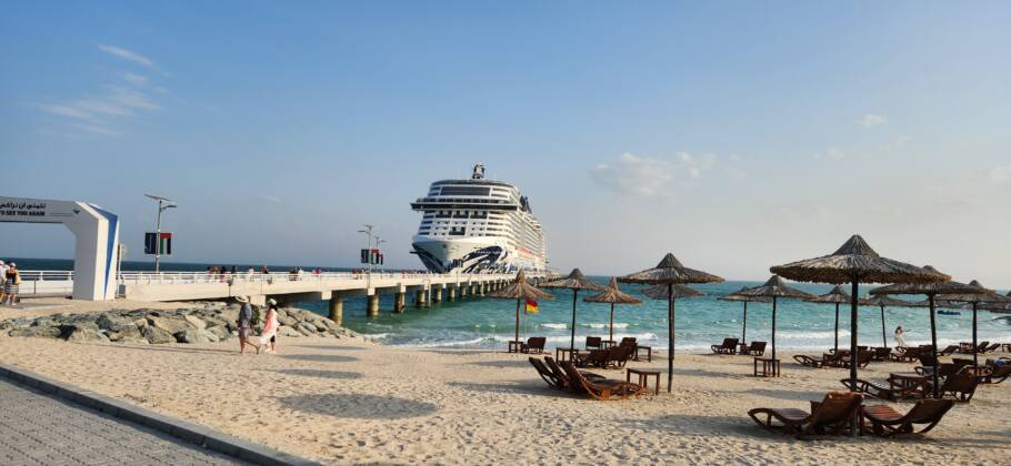A ilha de Sir Bani Yas, nos Emirados Árabes Unidos