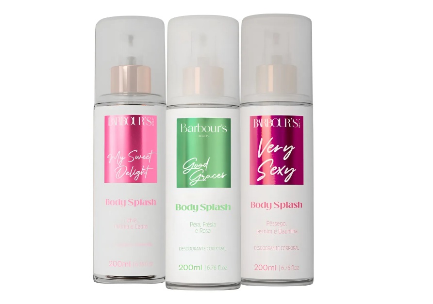 O kit com 3 body splashes custa R$122,40 no Mercado Livre