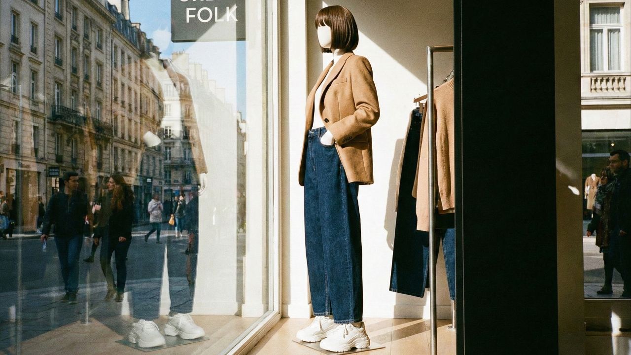 Baggy jeans uniu a cultura hip-hop à moda global.