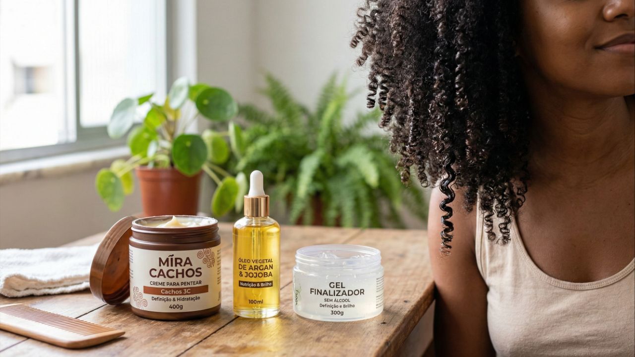 A técnica COG garante hidratação e definição duradoura para fios crespos.