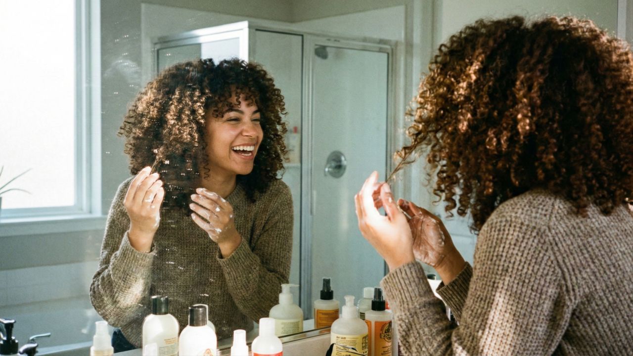 Ingredientes naturais definem os cachos ao equilibrar o pH e reter a hidratação nos fios.