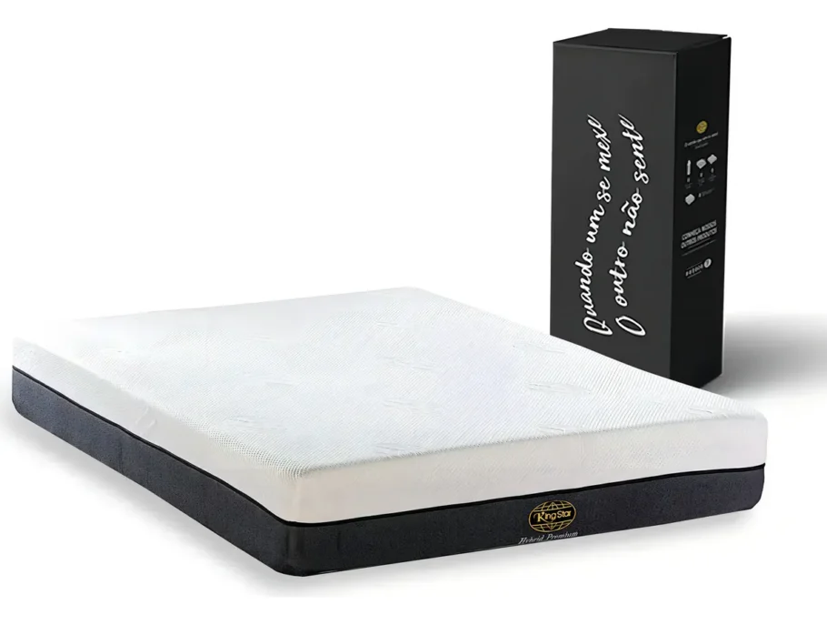 Colchão Queen Hybrid Premium King Star por R$3.268,56 (25% OFF)
