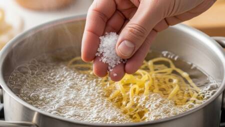 O sal grosso não age como antiaderente isolado