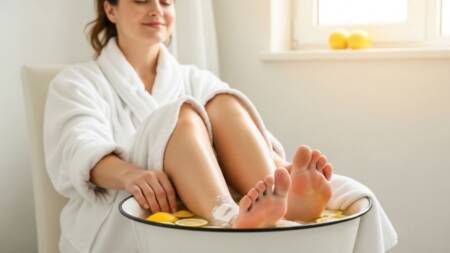 A combinação de limão e bicarbonato é usada para higiene dos pés