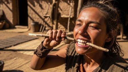Galhos mastigáveis eram usados como ferramentas de limpeza dental