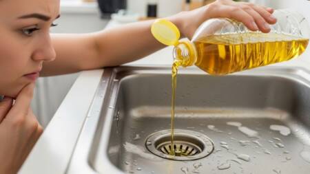 O óleo solidifica ao esfriar dentro dos canos