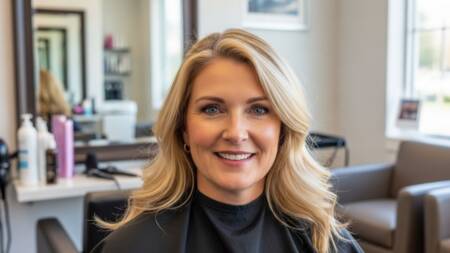 A transição grisalha iluminada valoriza a naturalidade