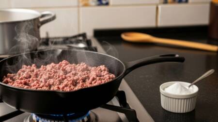 A carne mantém mais sucos naturais durante o cozimento