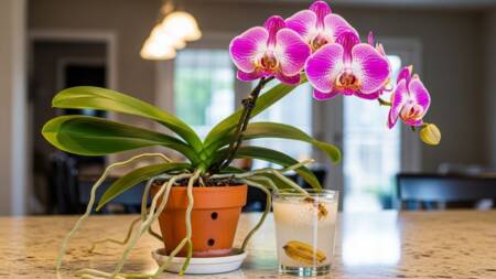 Orquídeas absorvem nutrientes gradualmente pelas raízes aéreas