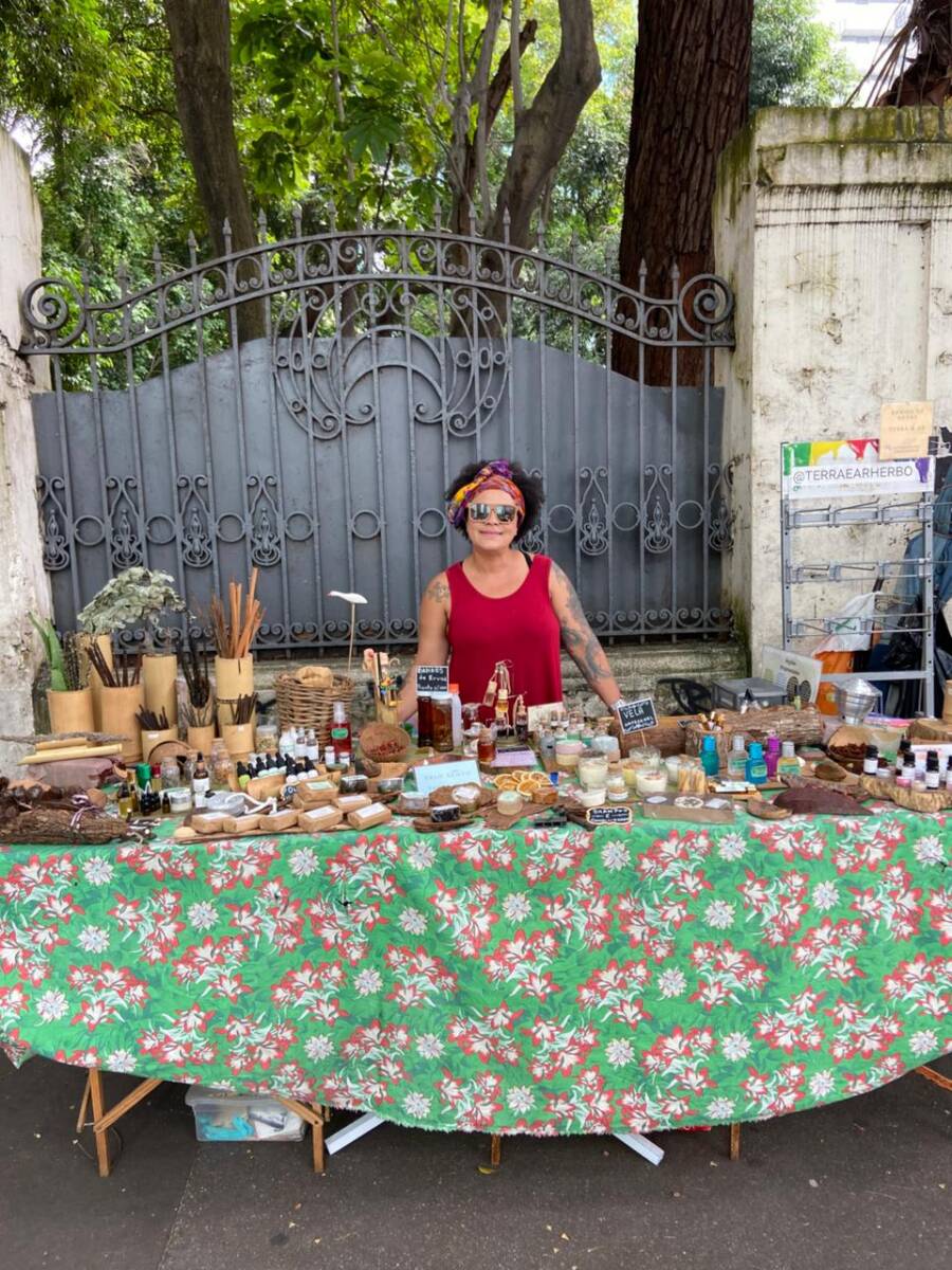 Patrícia iniciou as vendas na rua durante a pandemia de covid-19