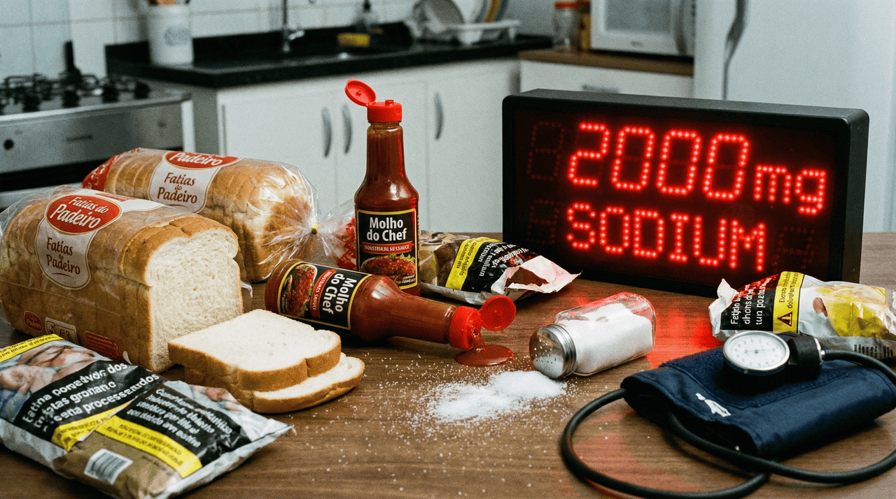 O sódio tem uma característica importante: ele atrai água