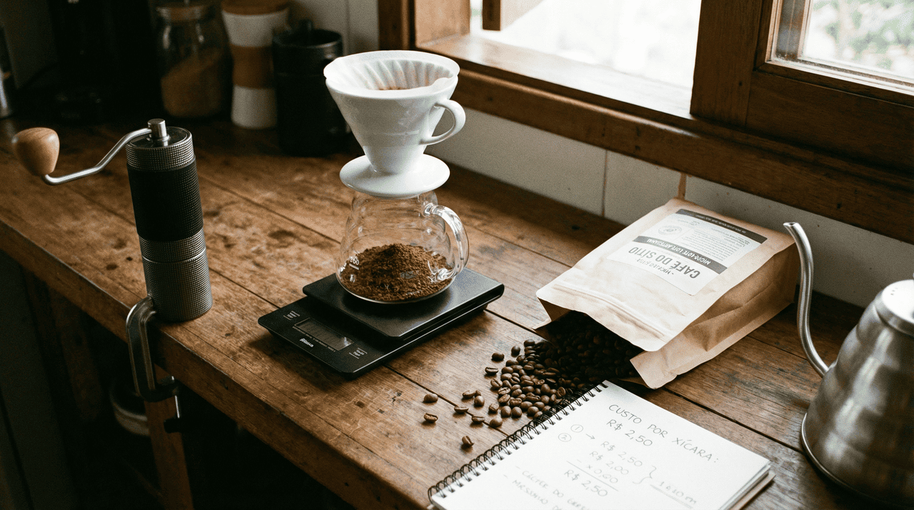 Em 2026, um pacote de 250 g costuma variar entre faixas de preço acessíveis e intermediárias