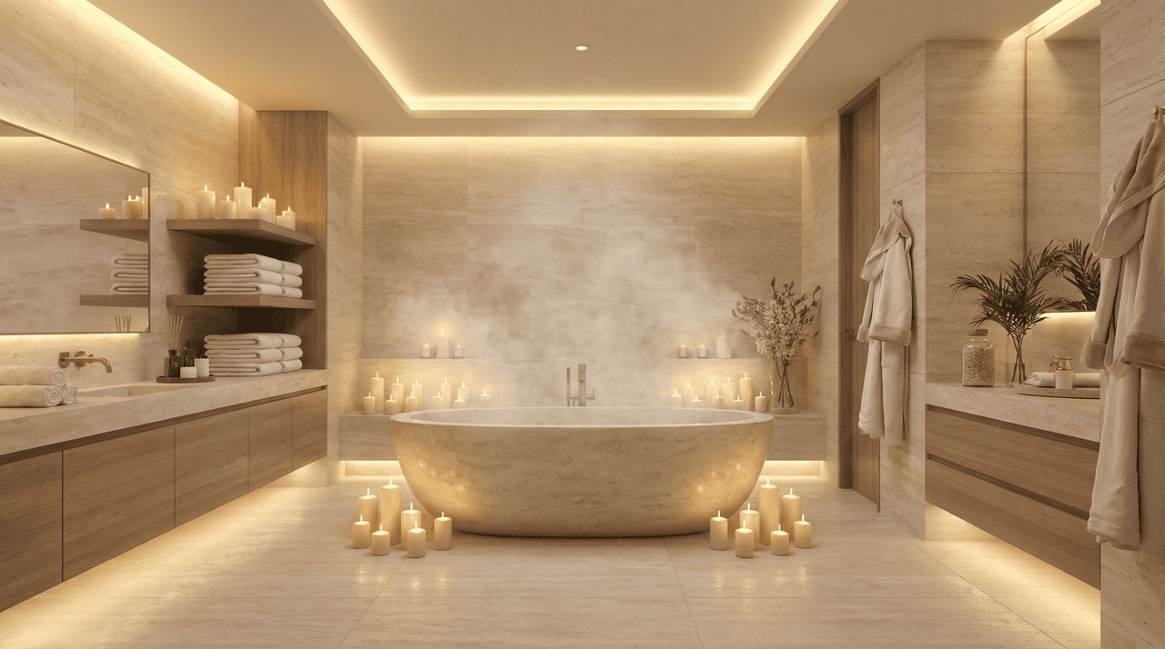 O custo para transformar um banheiro comum em um banheiro spa varia conforme o tamanho do ambiente