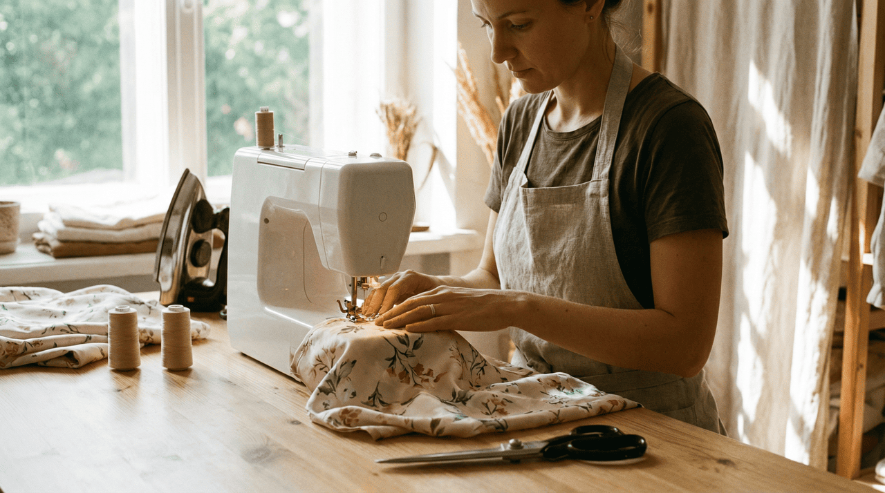 Trabalhar com fibras naturais e delicadas requer um cuidado redobrado nas margens de costura