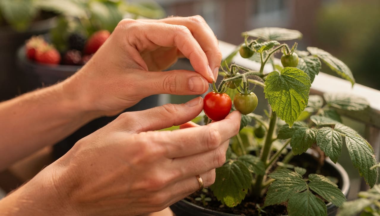 O morangueiro adapta-se perfeitamente ao cultivo em recipientes com apenas 20 centímetros de profundidade