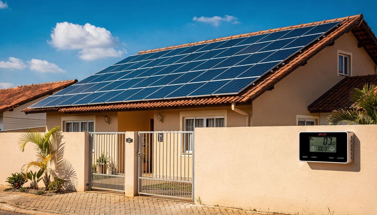 O tempo de retorno do investimento em energia solar corresponde ao período necessário para que a economia na conta de luz iguale o valor aplicado no sistema