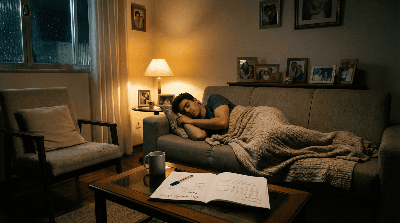 A inquietação que surge na calada da noite muitas vezes reflete o amor e o desejo de ver os descendentes prosperarem em um mundo cada vez mais incerto