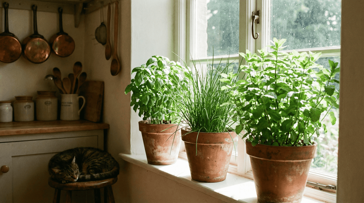 O manjericão é, provavelmente, a planta aromática mais usada na culinária brasileira e uma das mais fáceis de cultivar em vasos pequenos na janela da cozinha