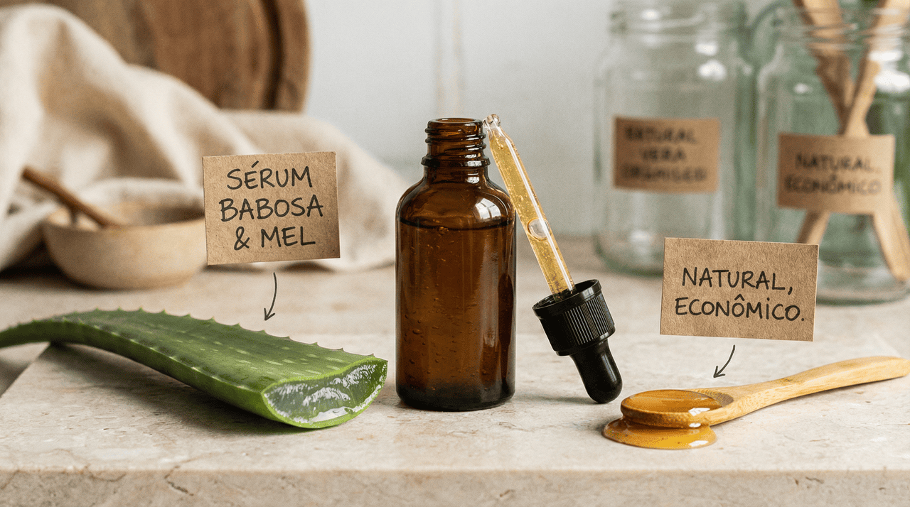 O mel contribui com duas funções distintas e complementares no sérum