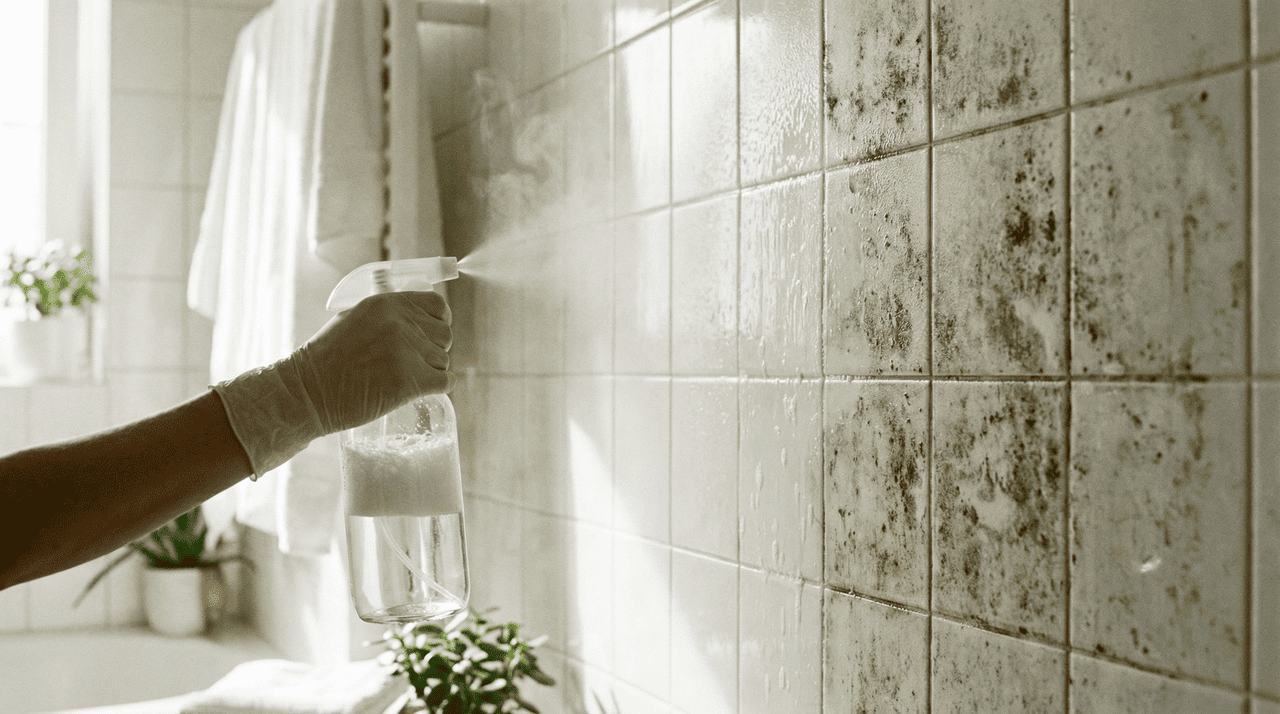 A proporção correta é o que garante a eficiência da limpeza sem deixar resíduos esbranquiçados nas superfícies do banheiro