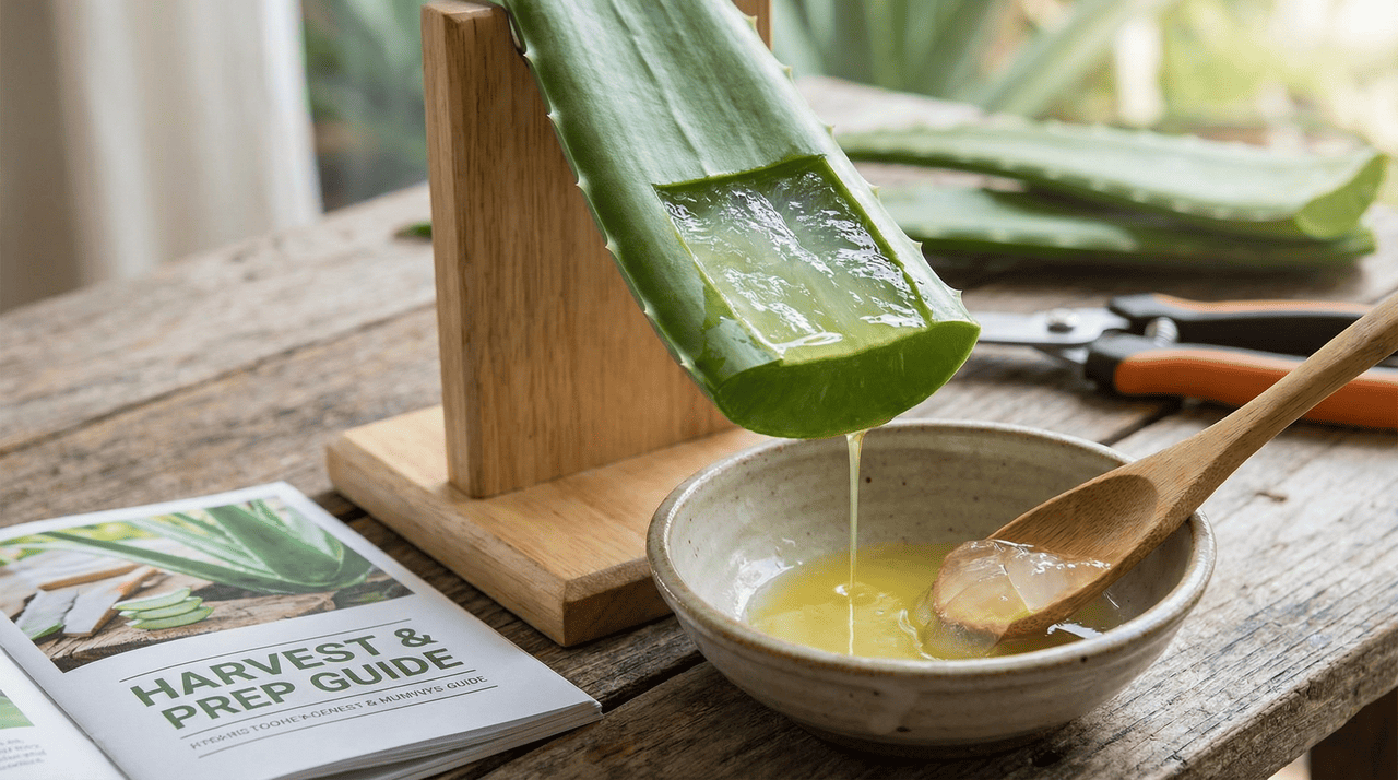 A babosa armazena água e nutrientes nas folhas, que são também o principal órgão de fotossíntese da planta
