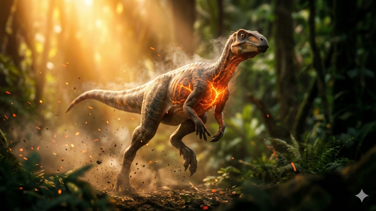 A descoberta de que pequenos dinossauros possuíam metabolismo acelerado reescreve a história da vida na Terra, provando que a alta performance biológica não era exclusiva dos gigantes e foi crucial para a sobrevivência em ambientes hostis.