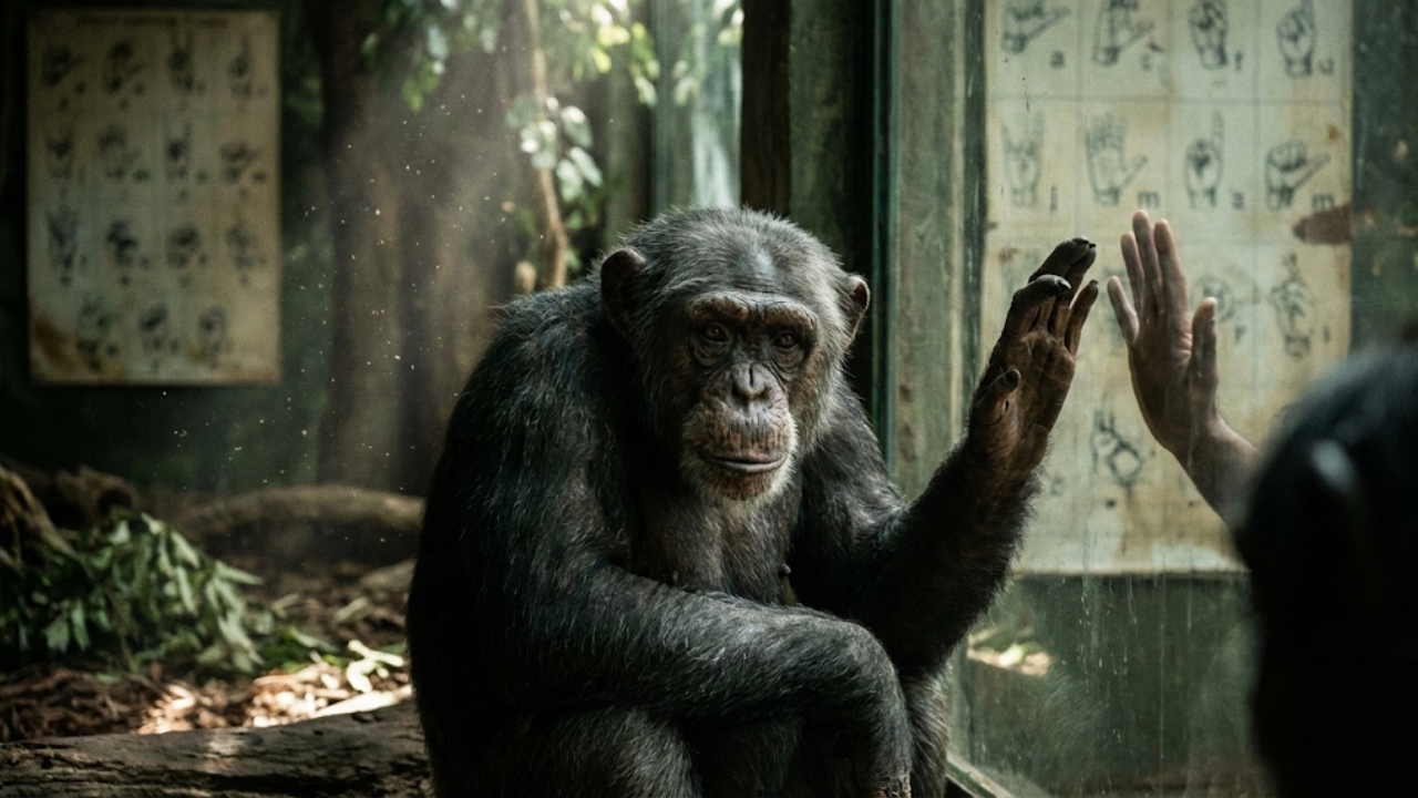 Explores the complex emotional connection and ethical questions in human-primate relationships.