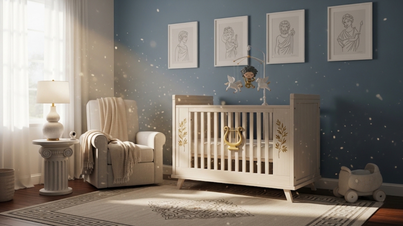Descubra como nomes clássicos e equilíbrio visual criam um refúgio de luz para o seu bebê.