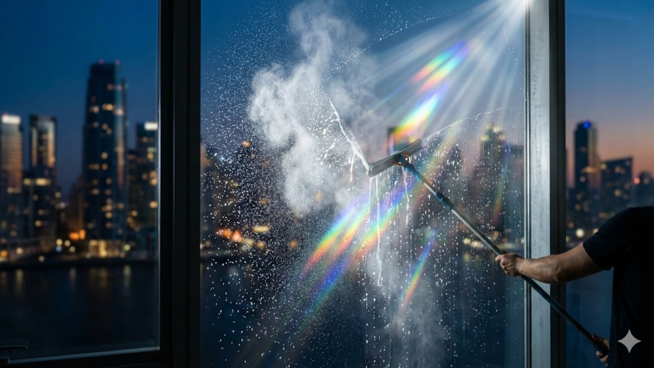 Alcançar a transparência total em grandes superfícies de vidro não é apenas uma questão de estética, mas um reflexo do cuidado e da autoridade na manutenção de um ambiente sofisticado. Uma visão desobstruída para o exterior amplia a sensação de liberdade e valoriza o design arquitetônico do imóvel, estabelecendo um padrão de excelência para as celebrações de fim de ano.