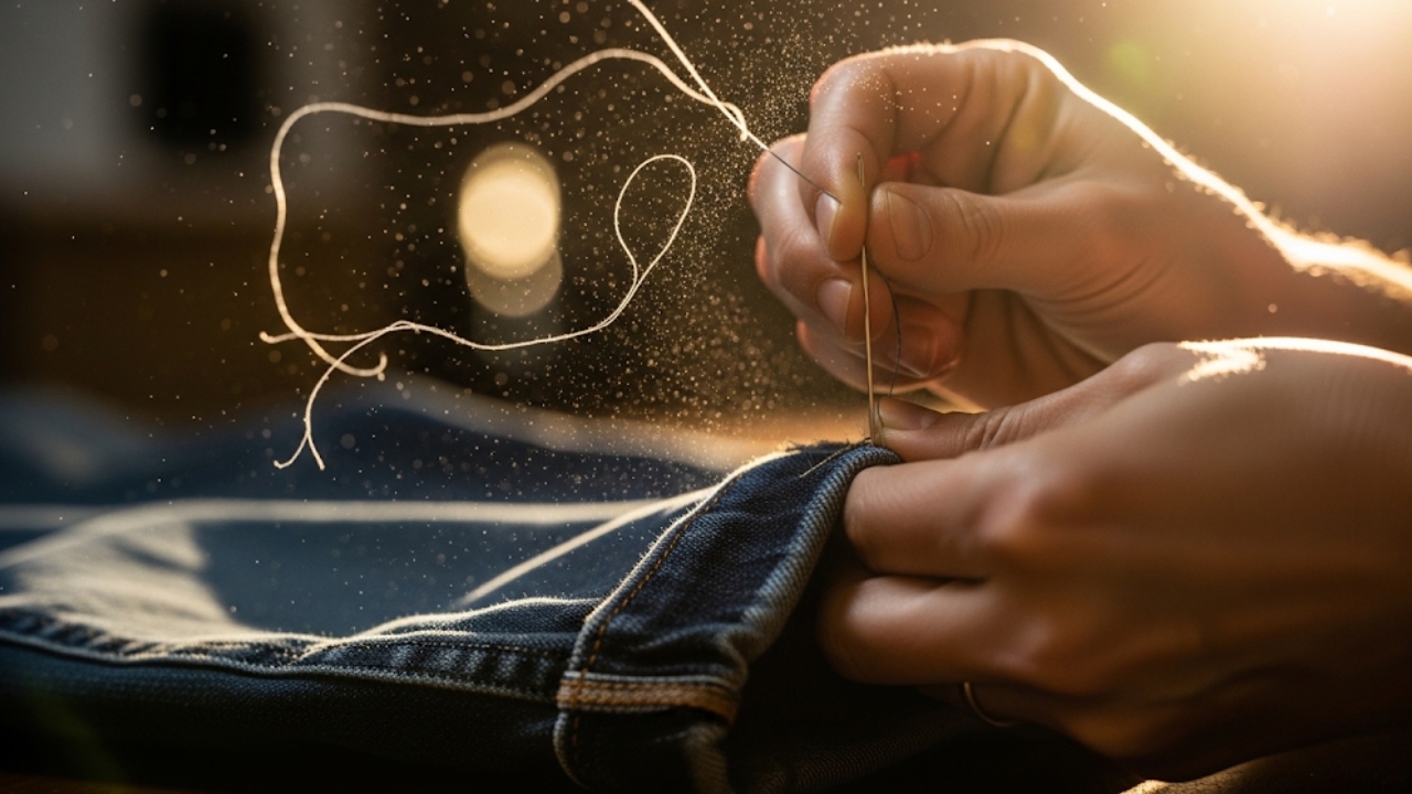 Aprenda a ajustar sua calça com perfeição e autonomia, sem precisar de máquina de costura.