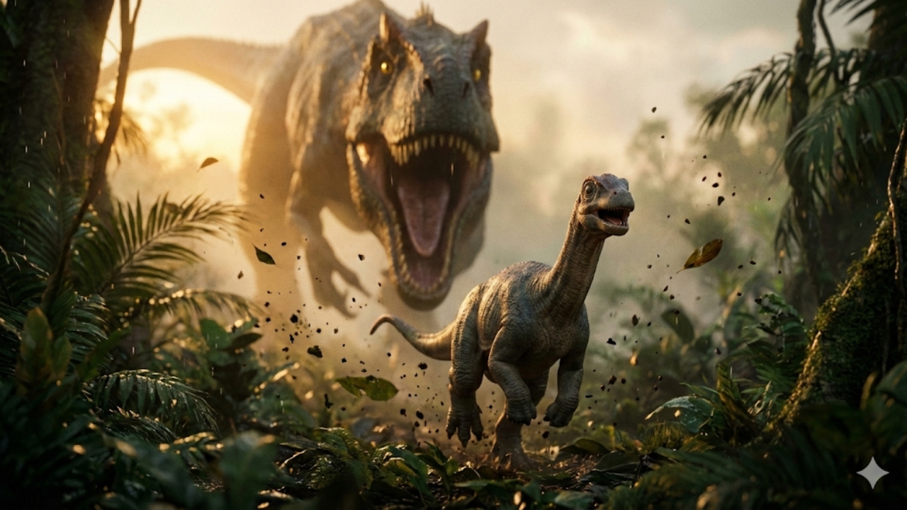 Descubra como a infância dos maiores gigantes da Terra era um cenário de terror constante, onde a vulnerabilidade extrema atraía os predadores mais letais da história.