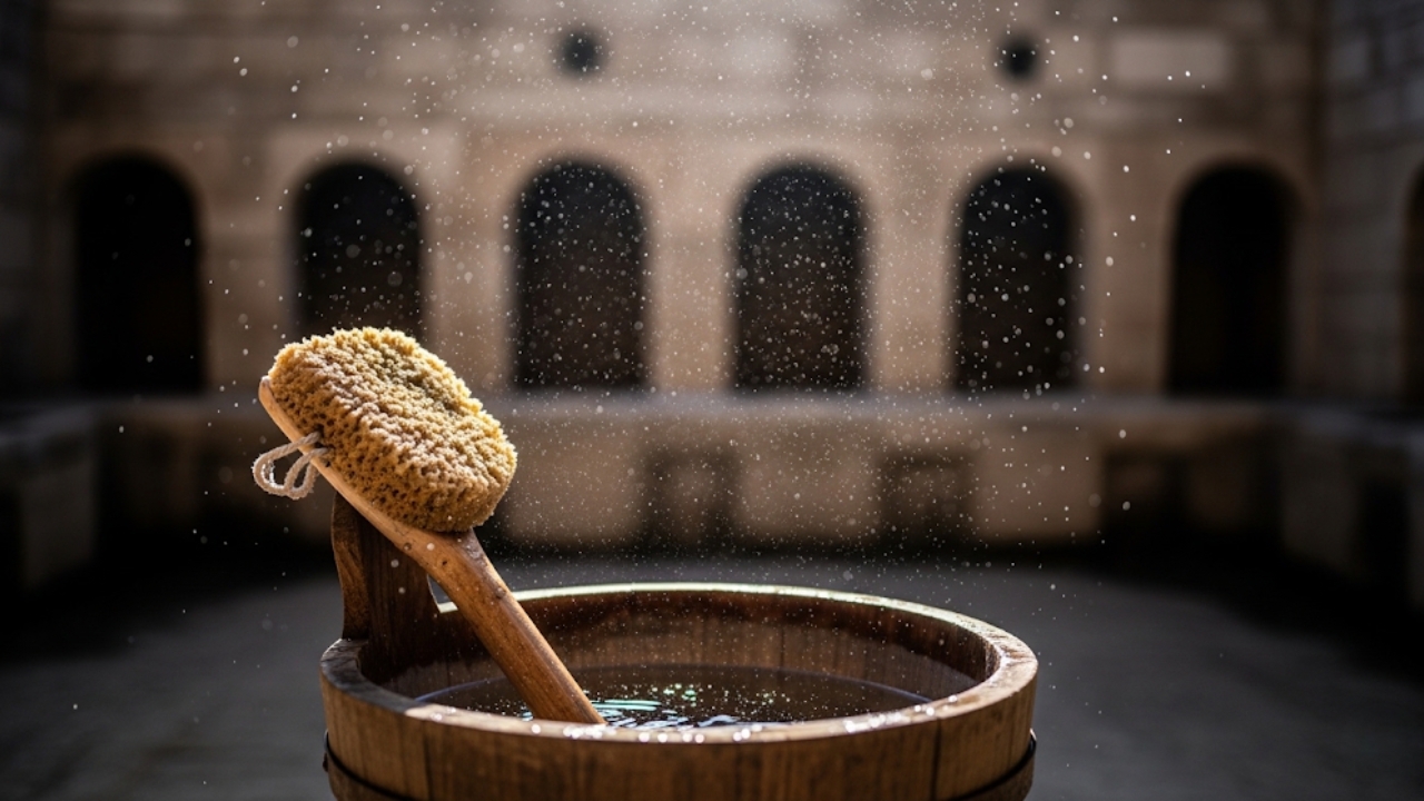 Descubra como o xylospongium moldou o asseio coletivo no auge do Império Romano.