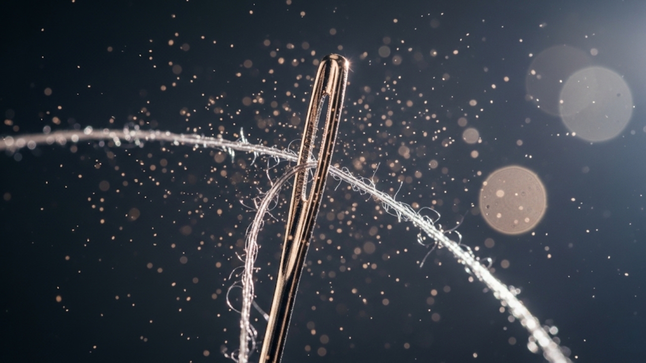 Técnicas essenciais para enfiar a linha rápido e garantir o acabamento profissional do seu bordado.