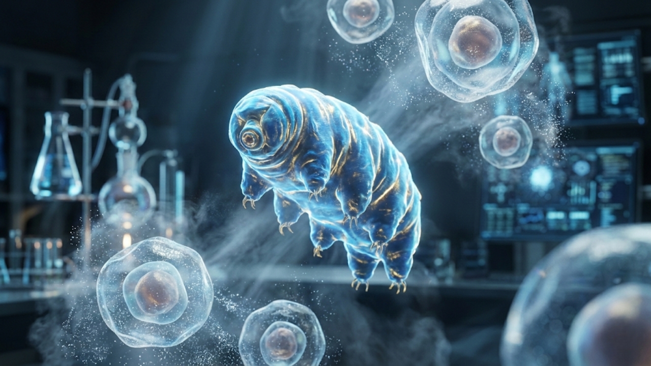 Cientistas colocaram proteínas do animal mais resistente do mundo dentro de células humanas e descobriram que elas conseguem "pausar" o envelhecimento e frear o metabolismo como se fosse um botão de stop biológico