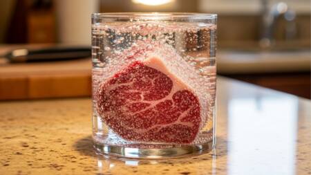 Água mineral com gás auxilia no amaciamento de carne